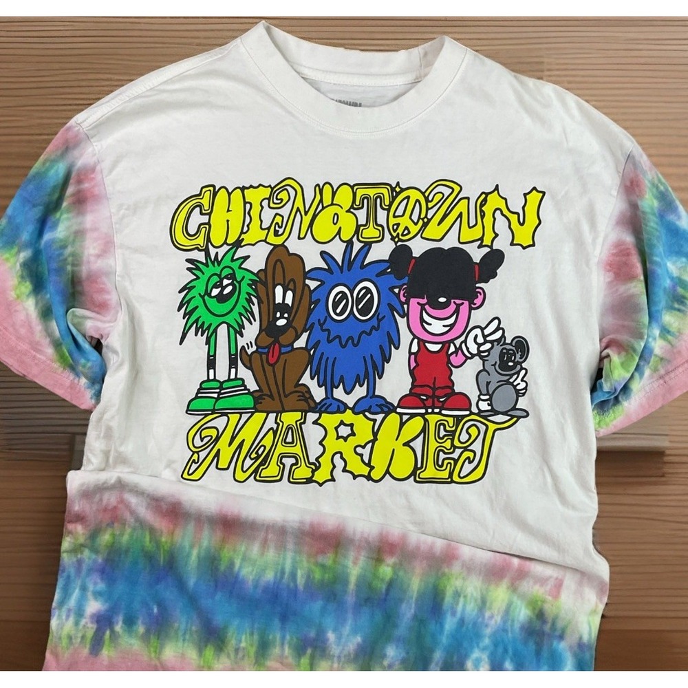 Chinatown Market T Shirt Mens Sz L Graphic Tee Tie Dye My Squad Short Sleeve